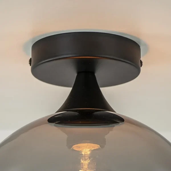 smoketitanium_plafondlamp_2.webp Best Sale Straluma Smoke/titanium plafondlamp 25 cm met zwart