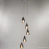 Best Sale Straluma Smokey glazen vide-hanglamp chroom