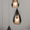 Best Sale Straluma Smokey glazen vide-hanglamp chroom