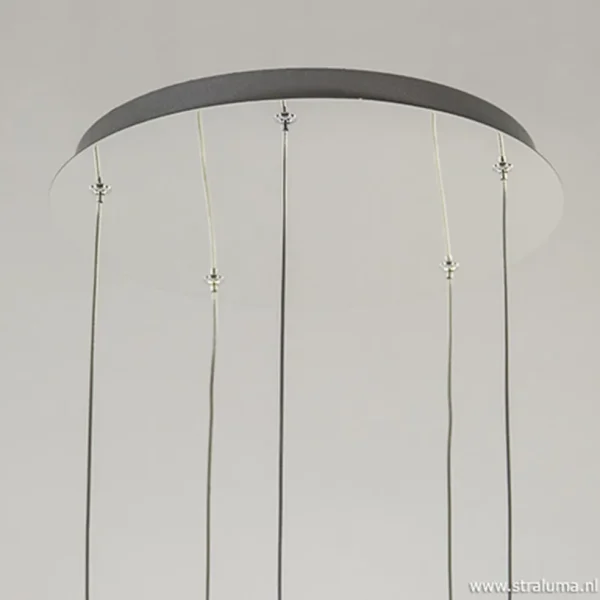 Best Sale Straluma Smokey glazen vide-hanglamp chroom