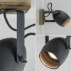 Fashion Straluma Spot 1-lichts zwart met hout