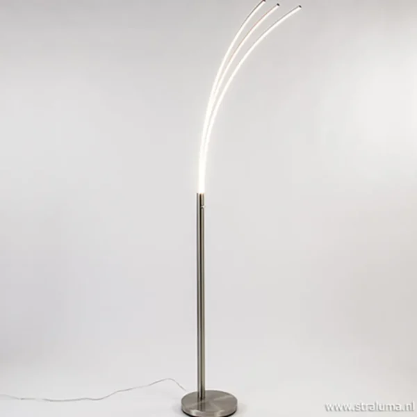 New Straluma Staal boog vloerlamp LED dimbaar