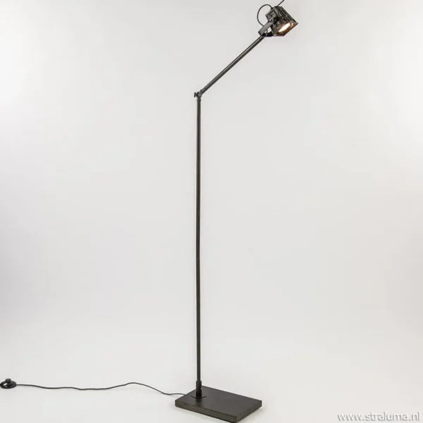 staande_leeslamp_antique__1.webp Outlet Straluma *Staande leeslamp antique brass gu10