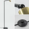 Hot Straluma Staande leesspot Bounce zwart/goud