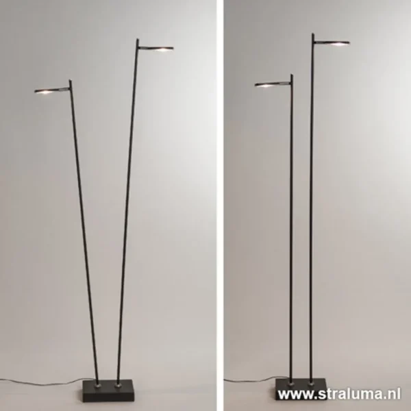 staande_lichts_leeslamp_z_1.webp Best Sale Straluma Staande 2-lichts leeslamp zwart 2xpushdimmer