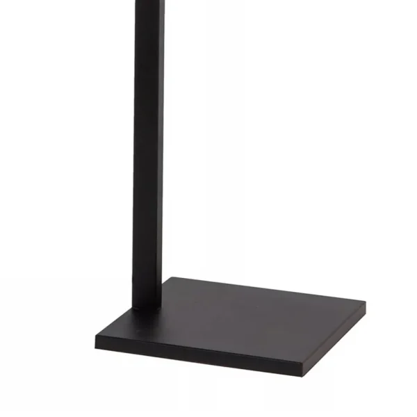 staande_schemerlamp_mat_z_3.webp Clearance Straluma Staande schemerlamp mat zwart met linnen kap