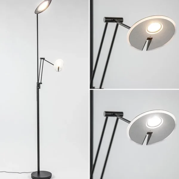 staande_uplighterleesarm__2.webp Store Straluma Staande uplighter+leesarm zwart dim.cct