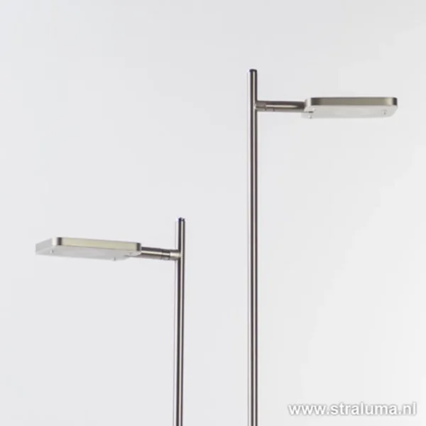 Clearance Straluma Staande vloerlamp led 2 lichts staal