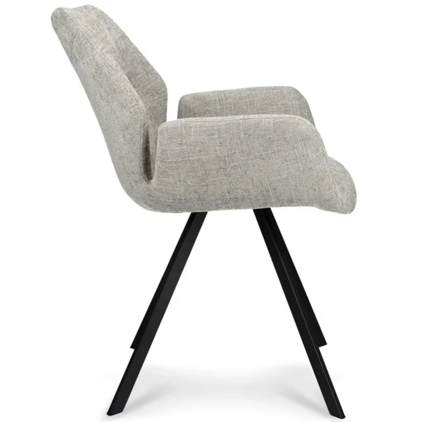 stijlvolle_armstoel_taupe_2.webp New Straluma Stijlvolle armstoel taupe met zwarte poot