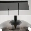 Fashion Straluma Stijlvolle 6-lichts hanglamp zwart met gradiënt smoke glas