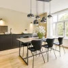 Fashion Straluma Stijlvolle 6-lichts hanglamp zwart met gradiënt smoke glas
