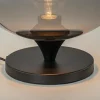 stijlvolle_tafellamp_zwar_2.webp Cheap Straluma Stijlvolle tafellamp zwart met smoke/titanium glazen bol