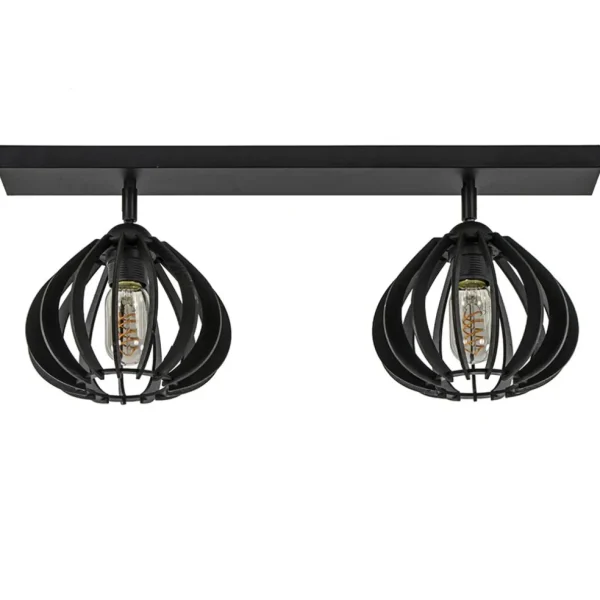 stoere_lichts_plafondlamp_0.webp Flash Sale Straluma Stoere 2-lichts plafondlamp met houten kappen zwart