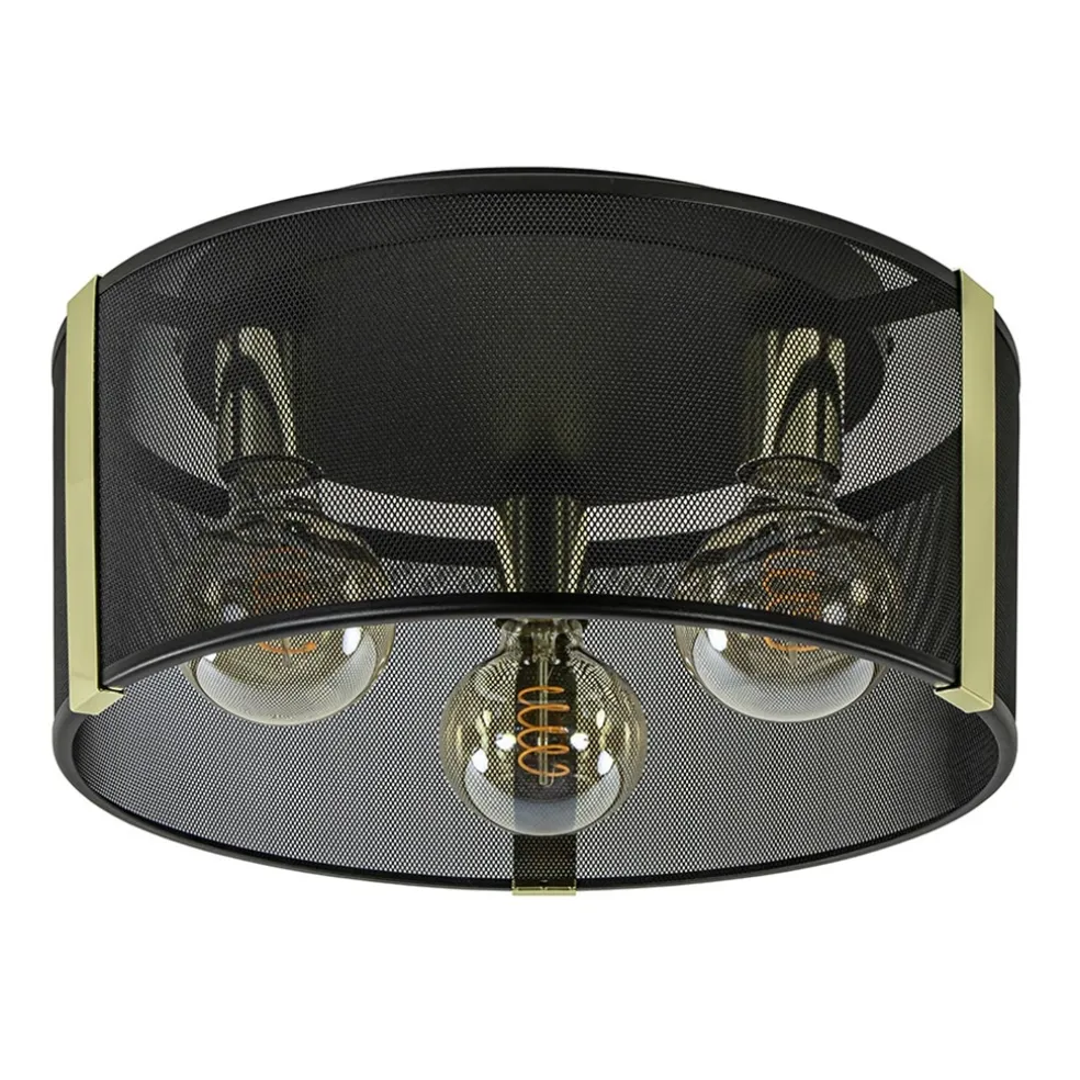 stoere_plafondlamp_zwart__0.webp New Straluma Stoere plafondlamp zwart met glossy goud
