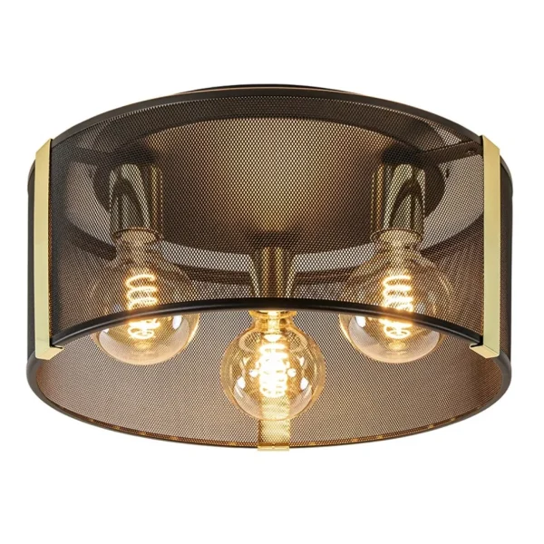 stoere_plafondlamp_zwart__1.webp New Straluma Stoere plafondlamp zwart met glossy goud