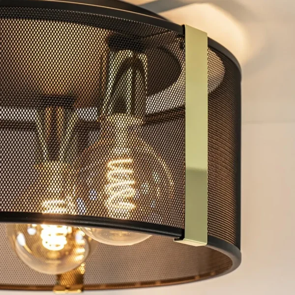 stoere_plafondlamp_zwart__2.webp New Straluma Stoere plafondlamp zwart met glossy goud