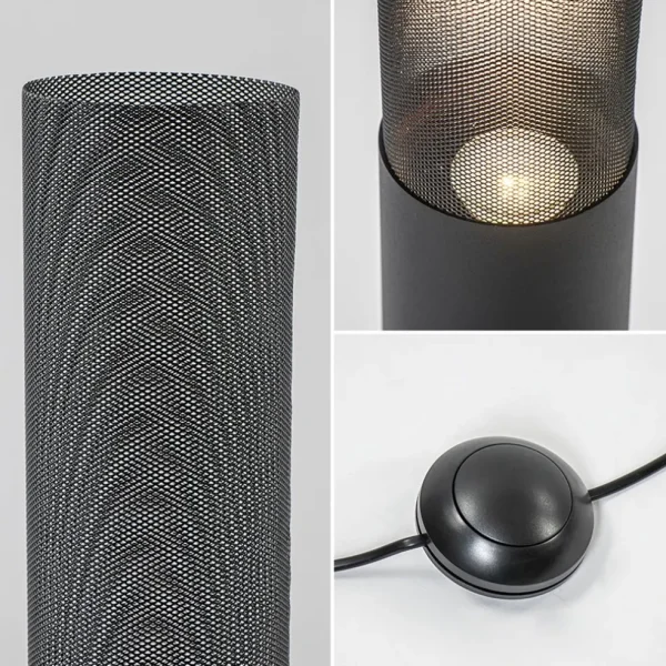 Cheap Straluma Stoere vloerlamp cilinder zwart met spot