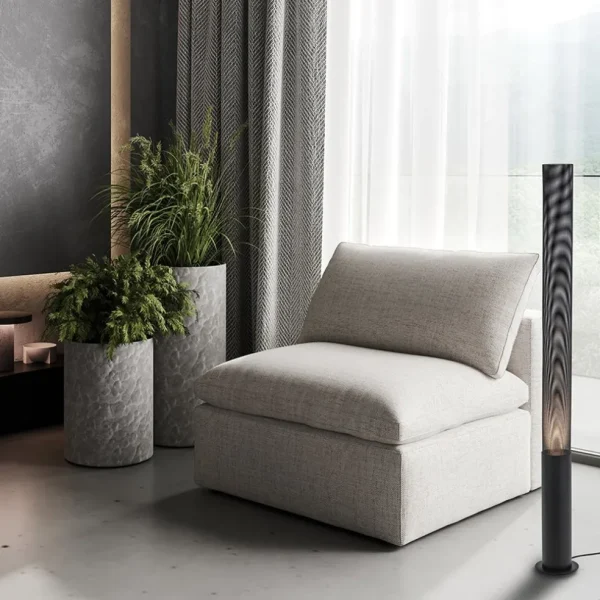 Cheap Straluma Stoere vloerlamp cilinder zwart met spot