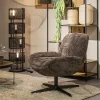 Cheap Straluma Stoffen fauteuil Derby bruin draaibaar