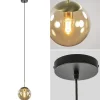 strak_klassieke_hanglamp__1-2.webp Cheap Straluma Strak klassieke hanglamp amber glas met messing 20 cm