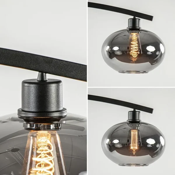 strak_klassieke_hanglamp__3-1.webp Best Sale Straluma Strak klassieke hanglamp zwart met smoke glas