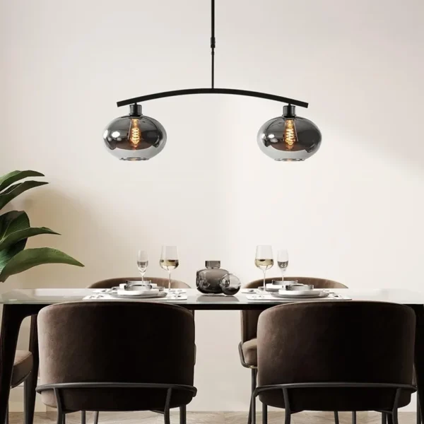 strak_klassieke_hanglamp__4-1.webp Best Sale Straluma Strak klassieke hanglamp zwart met smoke glas