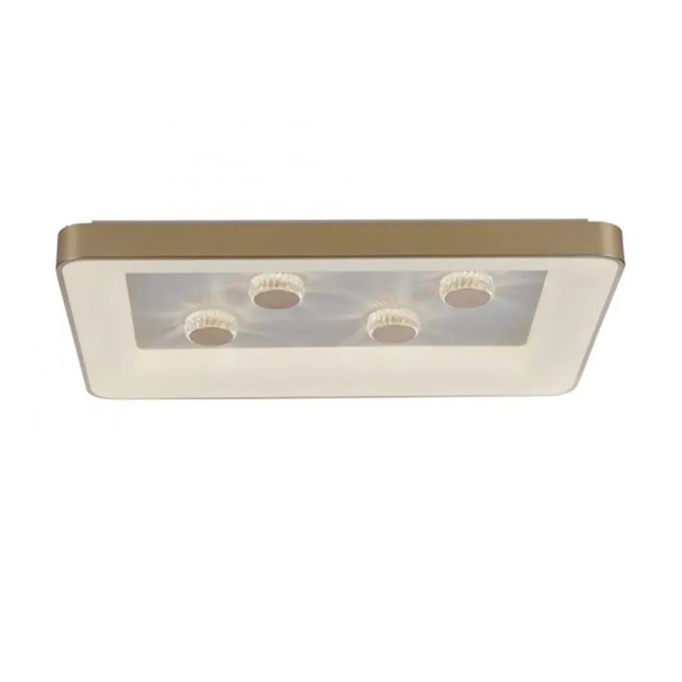 strak_klassieke_led_plafo_0-1.webp Sale Straluma Strak klassieke LED plafondlamp goud met kristaleffect