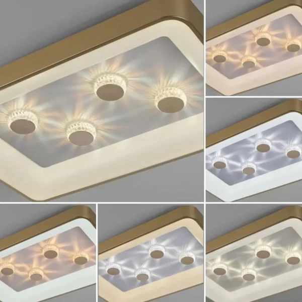strak_klassieke_led_plafo_2-1.webp Sale Straluma Strak klassieke LED plafondlamp goud met kristaleffect