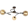 strak_klassieke_plafondla_1-2.webp Online Straluma Strak klassieke plafondlamp met amber glazen bollen