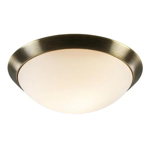 strak_klassieke_plafonnir_1.webp Flash Sale Straluma Strak klassieke plafonnière brons met mat wit glas
