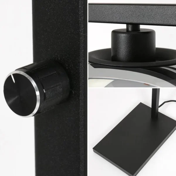 Best Sale Straluma Strakke vloerlamp zwart met smoke glazen kap
