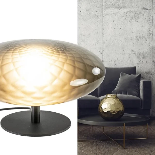 tafellamp_bottega__zwarts_4.webp Cheap Straluma Tafellamp Bottega 40 zwart/smoke glas