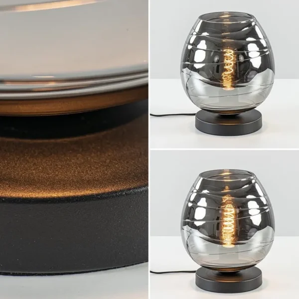 tafellamp_fantasy_laag_zw_3.webp Clearance Straluma Tafellamp Fantasy laag zwart + smoke glas