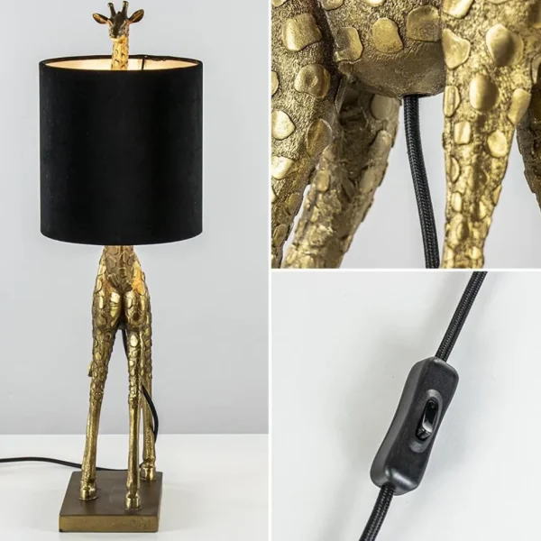 tafellamp_giraffe_groot_a_3.webp Fashion Straluma Tafellamp Giraffe groot antiek brons met velvet zwarte kap