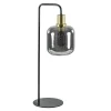 tafellamp_lekar_zwartbron_0.webp Best Sale Straluma Tafellamp Lekar zwart/brons met smoke glazen kap