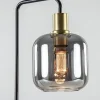 tafellamp_lekar_zwartbron_2.webp Best Sale Straluma Tafellamp Lekar zwart/brons met smoke glazen kap