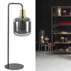 tafellamp_lekar_zwartbron_4.webp Best Sale Straluma Tafellamp Lekar zwart/brons met smoke glazen kap