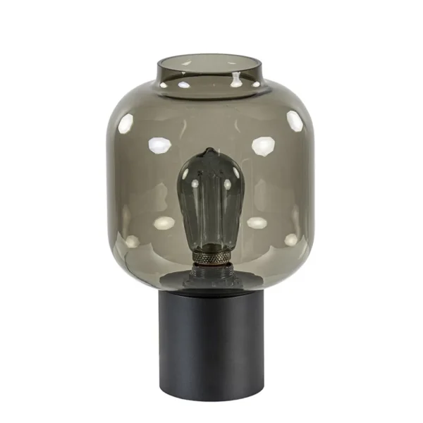tafellamp_lett_zwart__smo_0-1.webp Outlet Straluma Tafellamp Lett zwart + smoke glas 20cm