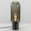 Best Straluma Tafellamp Lett zwart + smoke glas 13cm