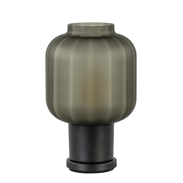tafellamp_lett_zwart_met__0.webp Outlet Straluma Tafellamp Lett zwart met mat smoke glas