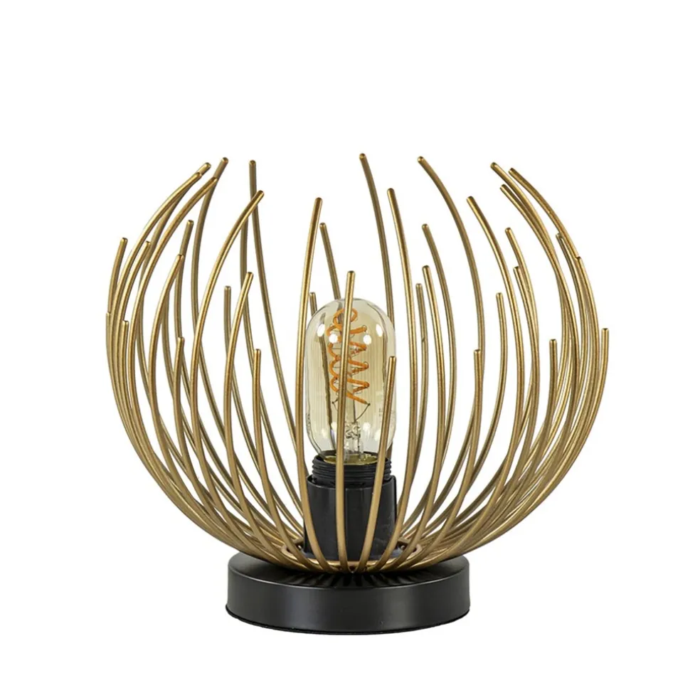 tafellamp_nest_klein_zwar_0.webp Discount Straluma Tafellamp Nest klein zwart/matgoud