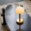 Store Straluma Tafellamp op accu gold/frosted IP65