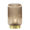 Shop Straluma Tafellamp op batterij Lipa amber glas