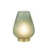 New Straluma Tafellamp Tajera op batterij donker groen/goud