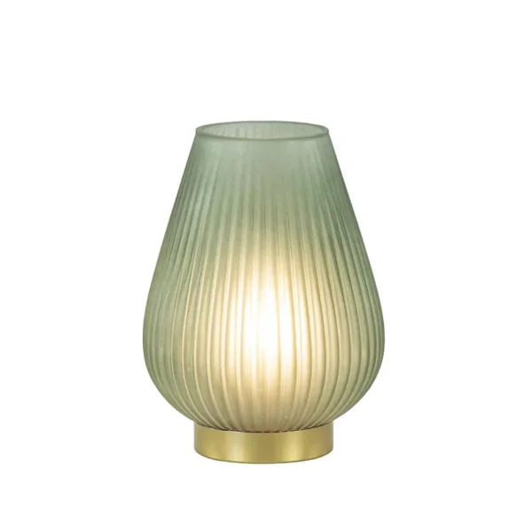 New Straluma Tafellamp Tajera op batterij donker groen/goud