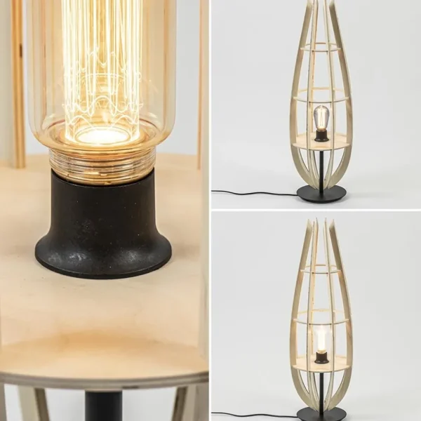 tafellampvloerlamp_nature_3.webp Online Straluma Tafellamp/vloerlamp naturel houten kap met zwart