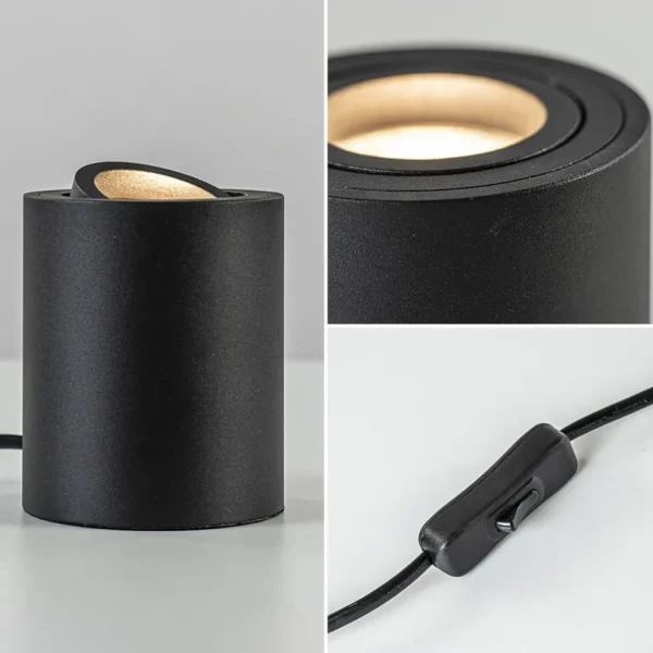 tafelspot_rebel_rond_zwar_3.webp Outlet Straluma Tafelspot Rebel rond zwart gu10