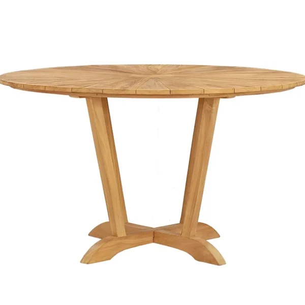 teak_houten_buitentafel_r_1.webp New Straluma Teak houten buitentafel rond 130 cm