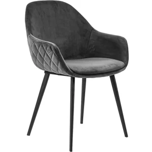 trendy_armstoel_velvet_gr_0.webp Hot Straluma Trendy armstoel velvet grey met zwart metalen poot