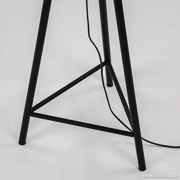 Fashion Straluma Trendy draad-vloerlamp Gruaro zwart